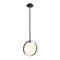 Z-Lite Midnetic 1 Light Mini Pendant, Matte Black & Matte Opal 730MP-MB - alternate 1